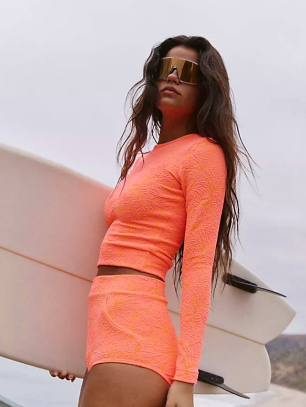 Seea Palomar Crop Rashguard (Pink)
